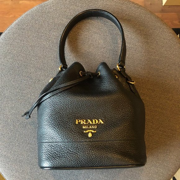 Prada | Bags | Prada Leather Bucket Bag | Poshmark